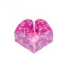 FORMINHA 4 PÉTALAS FLORAL ROSA C- BRANCO